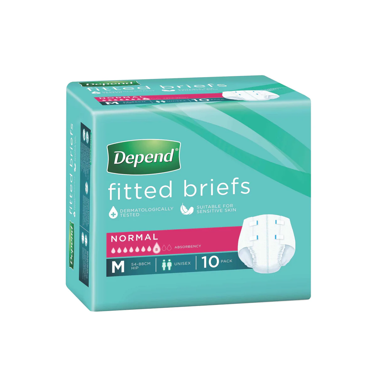 depend-depend-brief-normal-medium-pack-of-10-kim19743--pk-34421774975059.jpg Depend Brief Normal Medium - Image 1