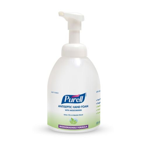 GJ5791-04_L_1_e479b631-eafe-4a04-bada-bcad7e4d2cfa.jpg Gojo Purell Antiseptic Hand Foam 535ml Table Top Pump Bottle - Image 1