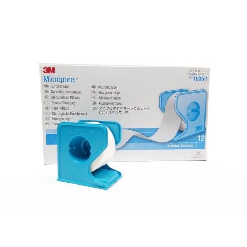 TM1535-1_L_1.jpg 3M Micropor Surgical Tape 25mmX9.1m Dispenser - Image 1