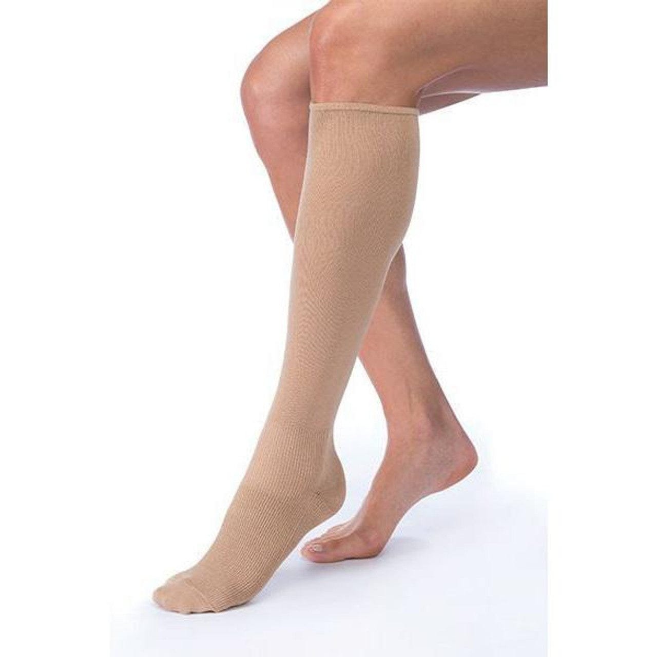 jobst-jobst-farrow-wraptone-sock-liner-with-silver-tan-bsn76666-21-ea-34920957542483.jpg JOBST Farrow Wrap Liner Knee High - Closed Toe Standard Size - Image 1