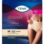 Tena Discreet High Waist Underwear - Creme Medium